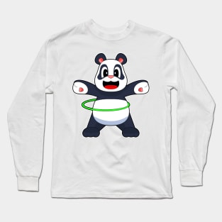 Panda Fitness Gymnastics Sports Long Sleeve T-Shirt